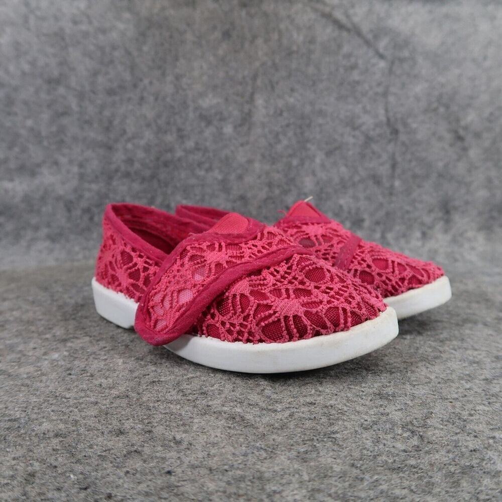 Delic8 Shoes Toddler Baby 6 Ballet Flats Crochet Pink Casual Comfort Strap Girls